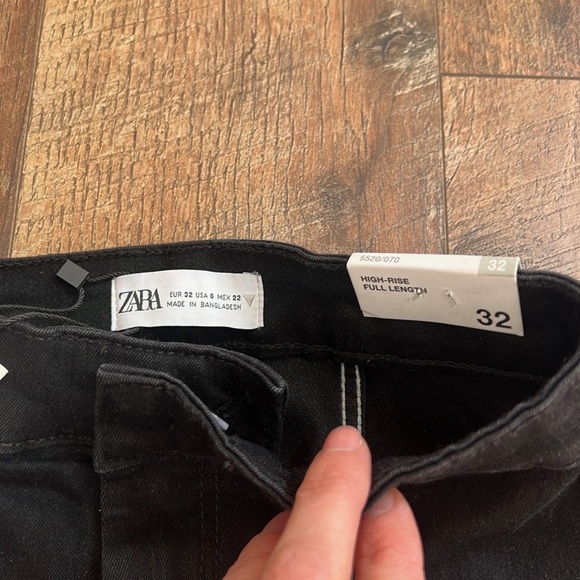 Zara Black Split Skinny Jeans - Picture 8 of 9